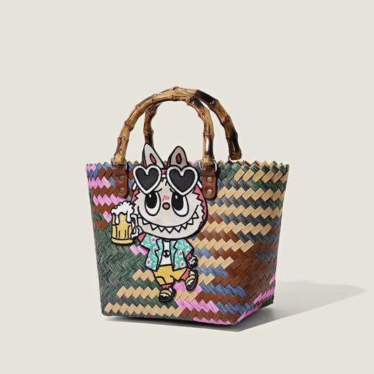 らぶぶ編みバッグ