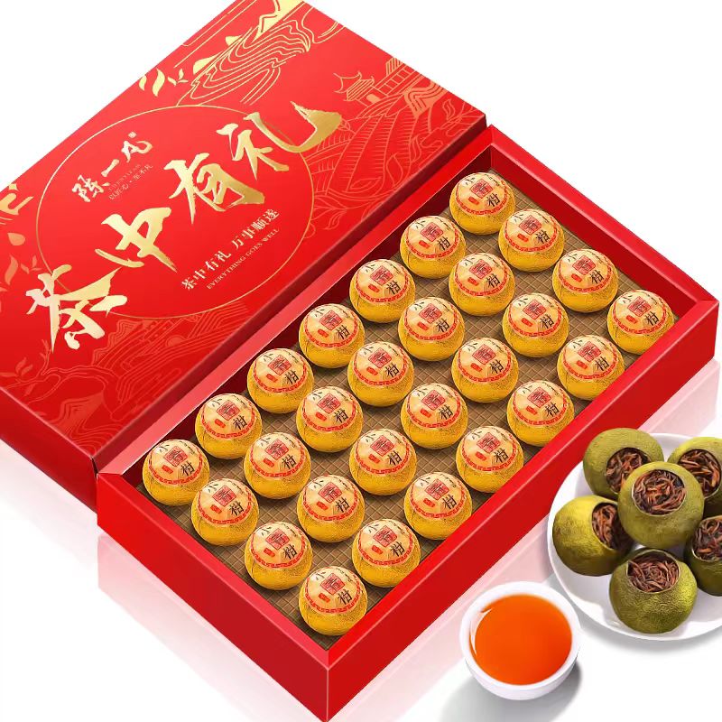 お茶(陳皮プーアル、ロンジン茶、たんそう茶、ジャスミン茶、バラ白茶、大红袍紅茶)