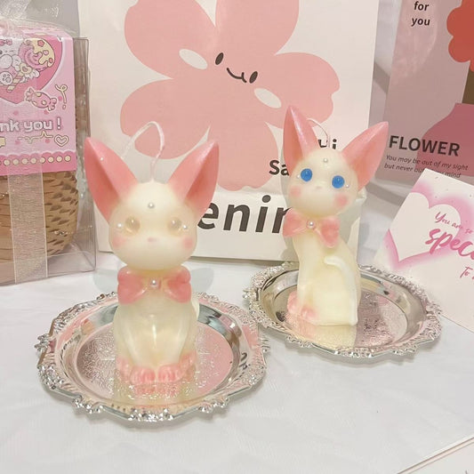 アロマキャンドル にゃんこ、うさぎちゃん、ワンコのキャンドル、すごく可愛い