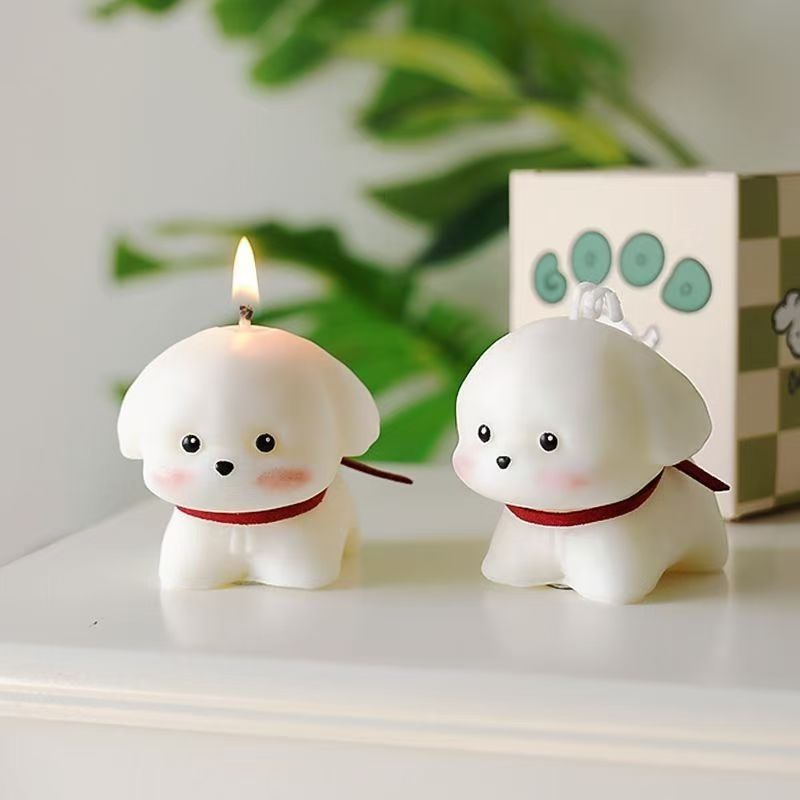 アロマキャンドル にゃんこ、うさぎちゃん、ワンコのキャンドル、すごく可愛い