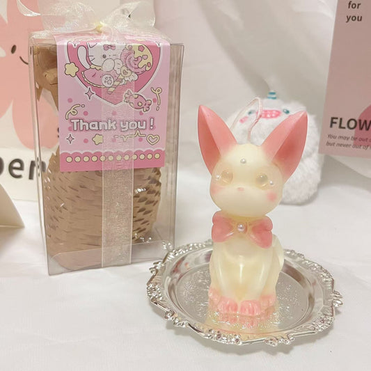 アロマキャンドル にゃんこ、うさぎちゃん、ワンコのキャンドル、すごく可愛い