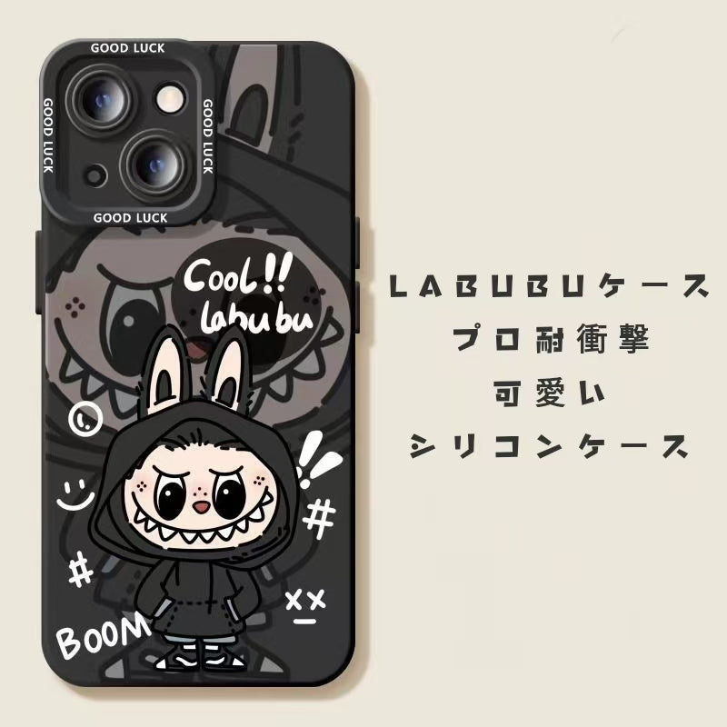 LABUBU　らぶぶのスマホカバー　 iphoneケース　スマホケース　携帯ケース　シリコンケース　プロ耐衝撃　かわいい　おしゃれケース　