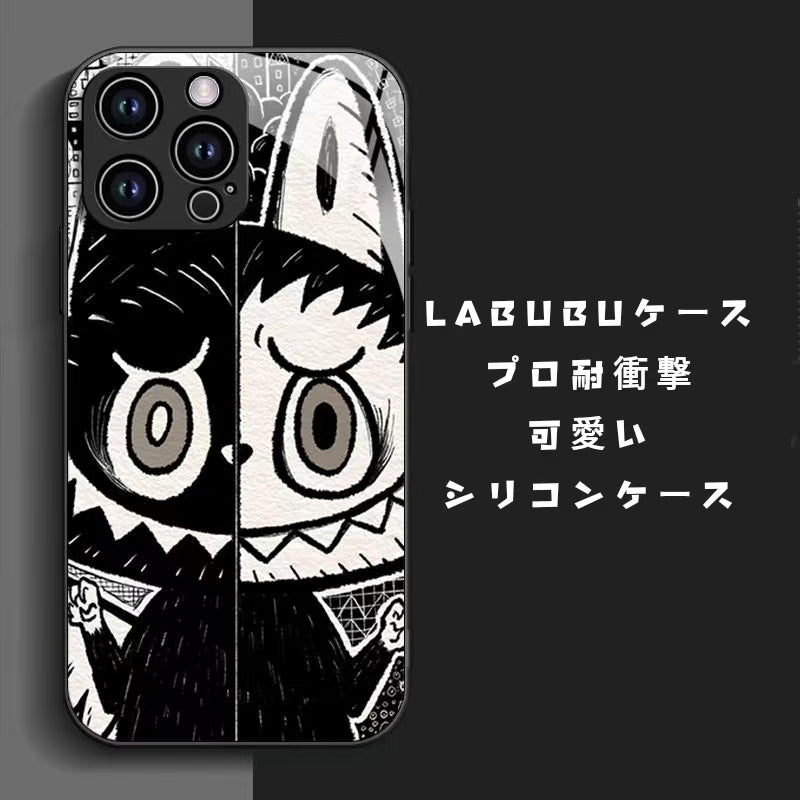 LABUBU　らぶぶのスマホカバー　 iphoneケース　スマホケース　携帯ケース　シリコンケース　プロ耐衝撃　かわいい　おしゃれケース　