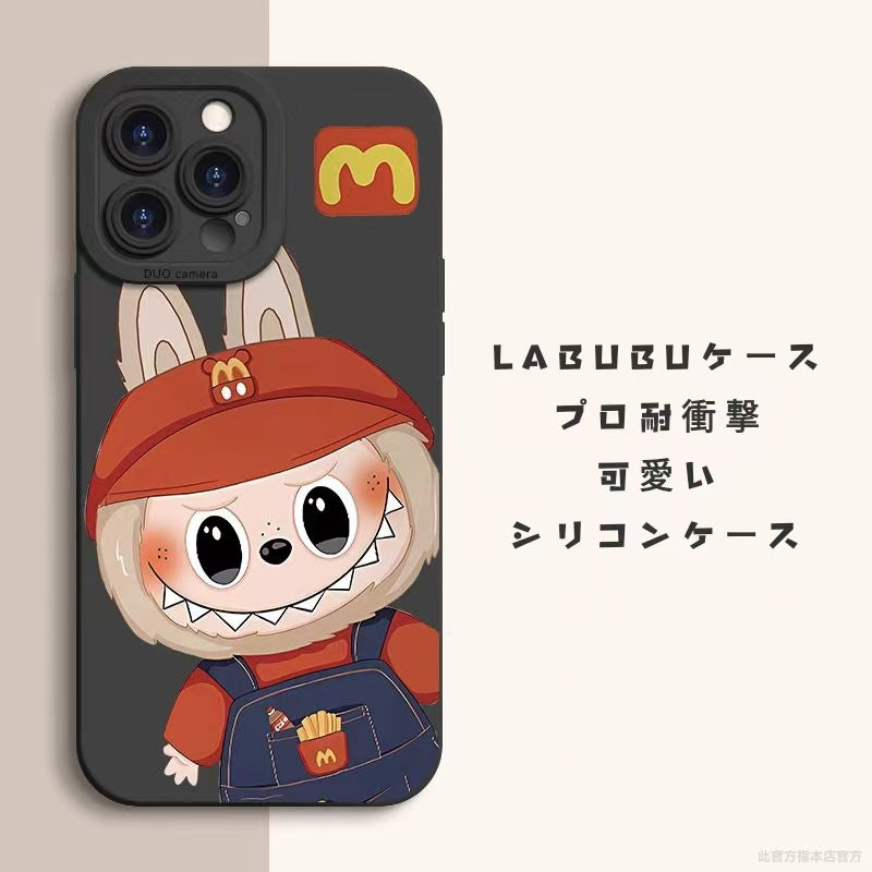 LABUBU　らぶぶのスマホカバー　 iphoneケース　スマホケース　携帯ケース　シリコンケース　プロ耐衝撃　かわいい　おしゃれケース　