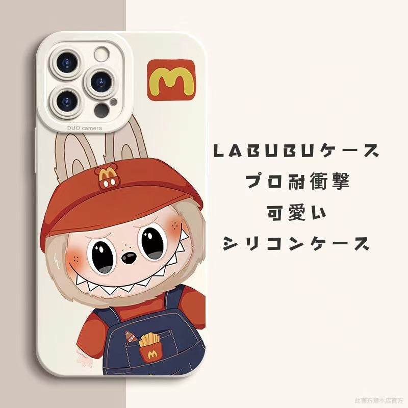 LABUBU　らぶぶのスマホカバー　 iphoneケース　スマホケース　携帯ケース　シリコンケース　プロ耐衝撃　かわいい　おしゃれケース　